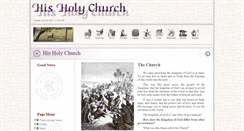 Desktop Screenshot of hisholychurch.net