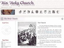 Tablet Screenshot of hisholychurch.net