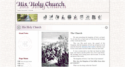 Desktop Screenshot of hisholychurch.org
