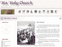 Tablet Screenshot of hisholychurch.org